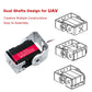 Annimos 160Kg Robot Servo Motor 24V High Voltage High Torque Steel Gear Large Digital Steering Servos With Double-Shaft Mount Br