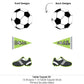 Big Dot Of Happiness Goal - Soccer Party Decorations - Soccer Baby Shower Or Birthday Party Centerpieces - Sports Party Centerpieces - Sport Decorations- Soccer Party Table Toppers - Set 15