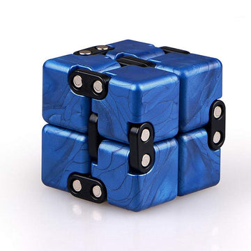 Liangcuber Qy Infinity Cube Fidget Toy Best For Stress And Anxiety Relief Hand Killing Time Transform Cubes Qy Speed Cube (Sapph