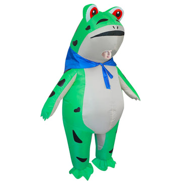 Stegosaurus Inflatable Frog Costume For Kids Halloween Cute Animal Costumes Funny Blow Up Suit For Boys Girls Cosplay Party