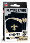 Masterpieces - Nfl Playing Cards, Officially Licensed New Orleans Saints Football Deck, Family Games For Adults And Kids, Standa
