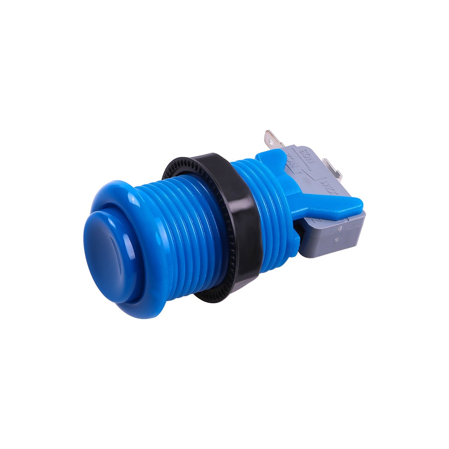 Easyget Arcade Push Button Set - 6 Piece HAPP Type, 30MM, Blue, Plastic, Model EA-MS-BUT-01 for Mame/Jamma Video Games