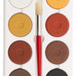 Jack Richeson Large Tempera Cakes with Tray, Assorted Multicultural Colors, Set of 8, 2-1/4 x 11/16 in