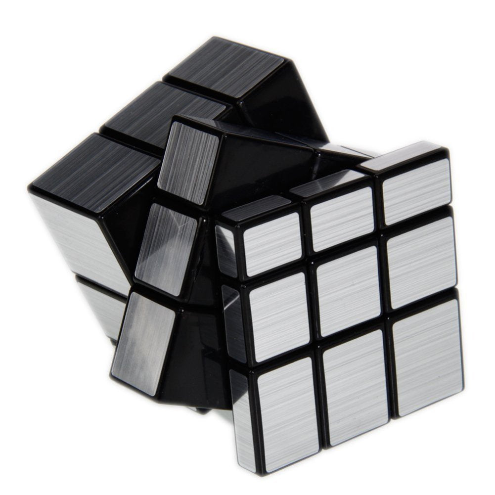 Ahyuan 3X3X3 Mirror Cube Dysmorphism Magic Speed Cube Silver 3D Puzzle Cube For Children Hand Puzzles For Adults