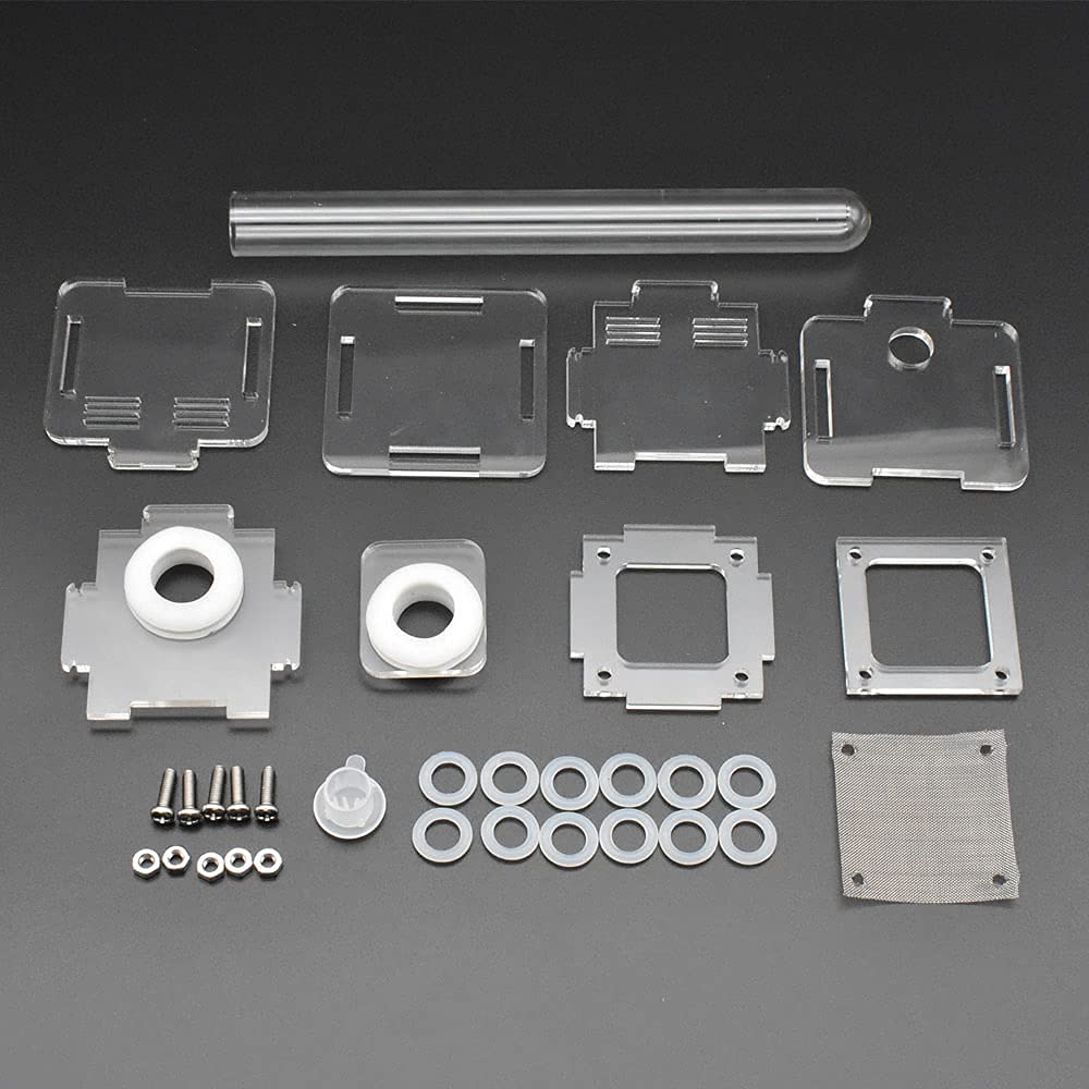 DELLMAO Acrylic Mini Ant Farm - Transparent Glass Nest Tube, 50x50x50mm, Small Colony Feeding Area for Ant Observation