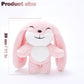 Bunny Plush Toy Stuffed Animal Funny Rotating Head Rabbit Plush Pillows Toy Cute Sensory Soft Stuffed Animals Doll That Show You