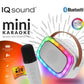 IQ Sound IQ-908K Mini Karaoke Bluetooth Speaker with Wireless Microphone, RGB Lights Surround, Fun Voice Changing in Rechargeabl