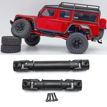 RCLions Steel RC Drive Shaft CVD Center Rotor Shafts for 1/18th TRX4M Defender Bronco RC Crawler Car Upgrades