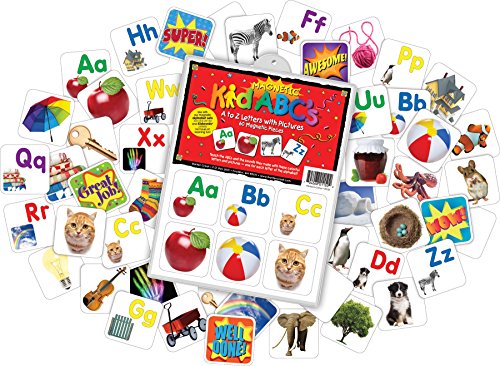 Barker Creek Learning Magnets A to Z Letters with Pictures, Set of 60