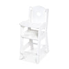 Melissa & Doug Mine To Love Wooden Play High Chair For Dolls, -Stuffed Animals - White (18H X 8W X 11D Assembled)