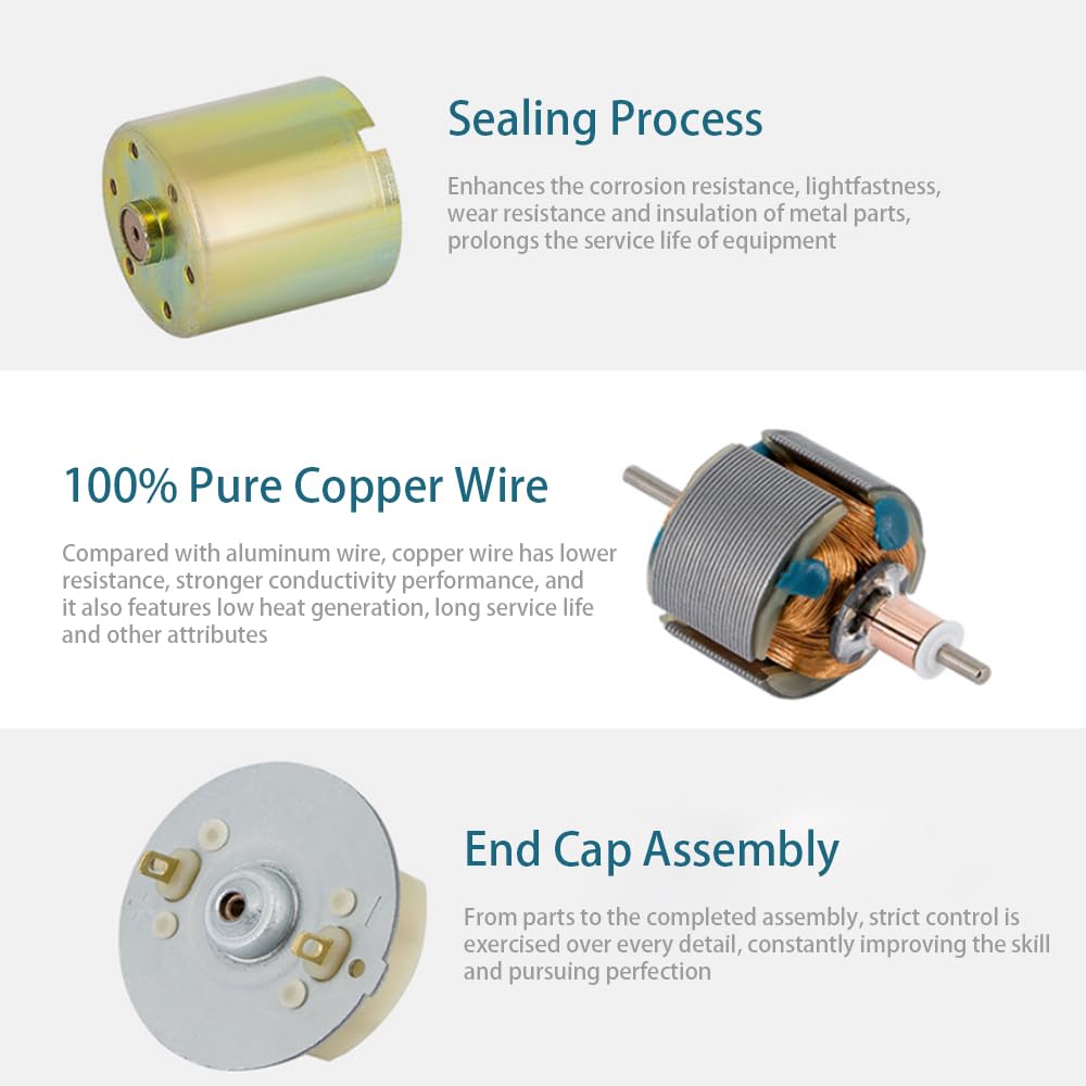 Greartisan DC 12V 200RPM Gear Motor High Torque Electric Micro Speed Reduction Geared Motor Centric Output Shaft 37mm Diameter G