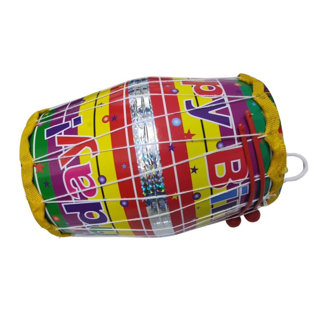 Atishay Retail Musical Plastic Dholak Toy For Kids | Ages 3 To 8 Years | Size  Large | Perfect For Birthday Gift | Indoor & Out