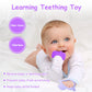 Vicloon Silicone Teething Mitt, 2Pcs Teething Mitten with Adjustable Strap, Crinkle Sound and Textured, Self Soothing Baby Chew
