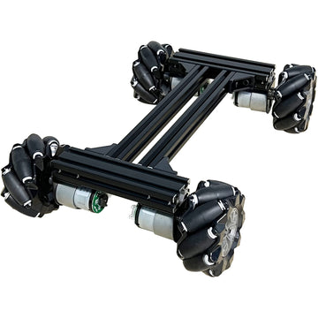 Mecanum Wheel 4Wd Metal Robot Car Chassis Remote Control Learning Kit For Arduino Raspberry Pie Microbit With Dc Encoder Motor,