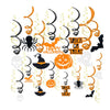 1 Set Halloween Hanging Swirl Ceiling Pendant Streamers Swirl Party Supplies