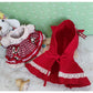Niannyyhouse Little Red Hood Dress Cloak 6In/15Cm Plush Doll Clothes Accessories