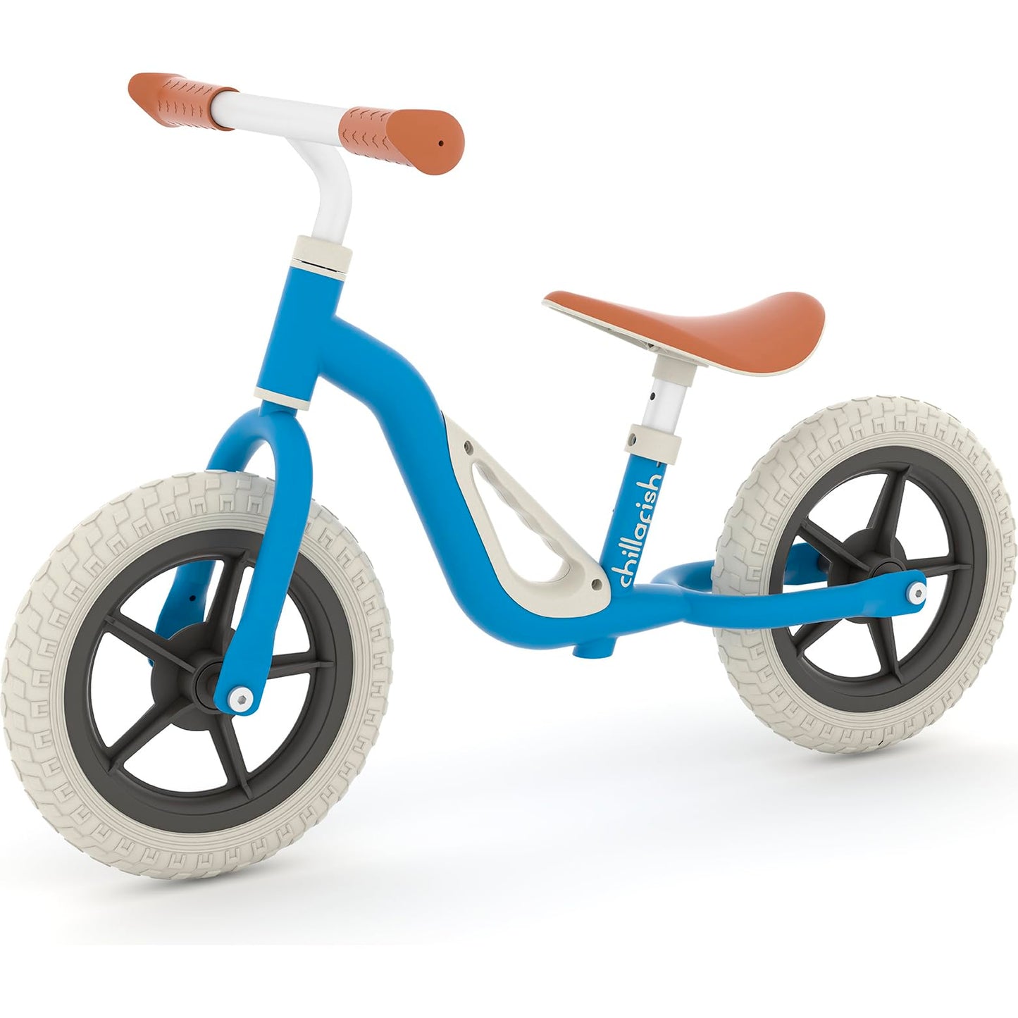 Chillafish Charlie Toddler Balance Bike, Lightweight 10-Inch Bike For Boys & Girls 2 To 4 Years Old, Adjustable Seat, Carry Handle & No-Puncture Tires, Navy
