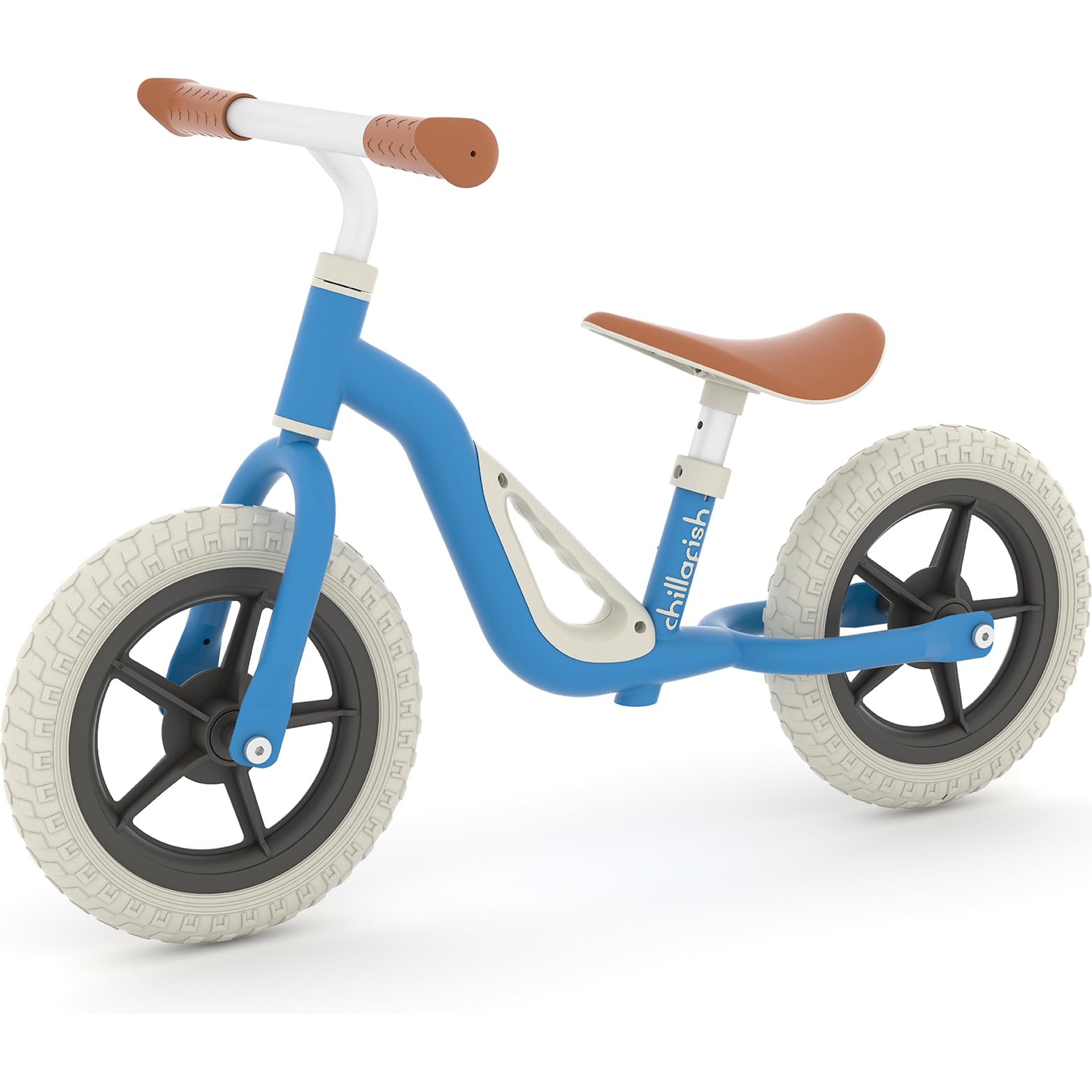 Chillafish Charlie Toddler Balance Bike, Lightweight 10-Inch Bike For Boys & Girls 2 To 4 Years Old, Adjustable Seat, Carry Handle & No-Puncture Tires, Navy