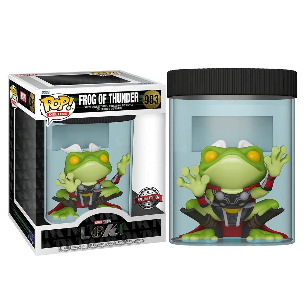 Funko POP! Deluxe Loki Frog of Thunder Vinyl Figure - Limited Edition Green Collectible - Model 55930