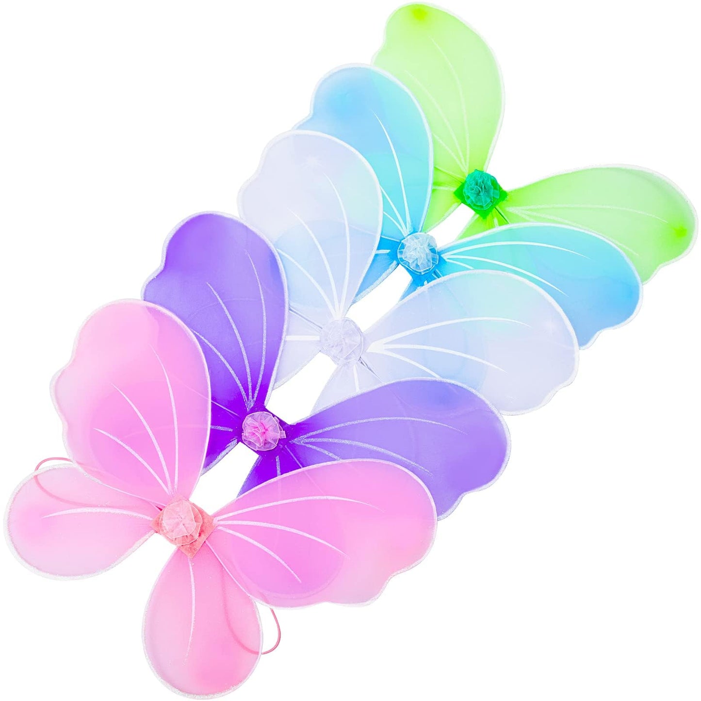 Jeowoqao Girls Wings Fairy Wings, Kids Butterfly Wings Little Girls Wings Costume For Birthday Party Halloween Dress Up