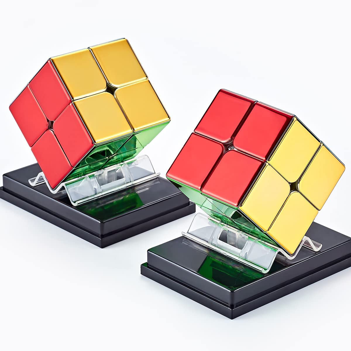 Hellocube Cyclone Boys 2X2 Speed Cube Magnetic Reflective Mirror Reflective,Stickerless Magic Cube Puzzle Toys