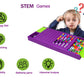 Jixin Xyzhi Code Breakers STEM Board Game - Purple, Plastic, 14x5.5x0.1 inches, Logic Development Toy for Ages 8+ and Adults