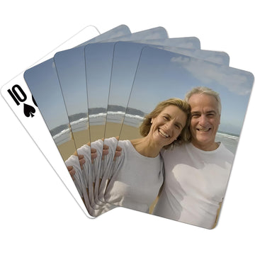 Komvioo Custom Personalized Playing Cards With Your Own Photo Customized Personalized Poker Cards Customizable Printed Playing C