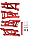 RCMYou RC Front Rear Suspension A-Arms Upgrades Part for 1/10 Rustler VXL/Stampede VXL 2WD,Alloy Arms Hop Ups w/Tie Bar,Replace