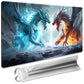 SIXTORE enhanced Board Game 24x14in MTG Playmat Compatible for OCG CCG RPG TCG Playmat (Ice and Fire)