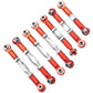 ShareGoo Adjustable Aluminum Pull Rod Steering Servo Link Linkages Arm Tie Rod Ends Compatible with WLtoys 144001 1/14 RC Car Bu