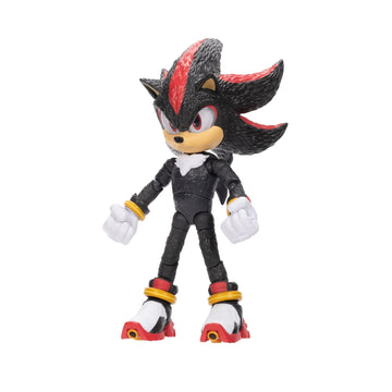 Sonic The Hedgehog Sonic 3 Movie Action Figures 5-Inch Shadow Collector Toy Figure, Highly Articulated for Boys Girls - Official