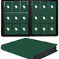 WUTONMU enhanced 9-Pocket Zippered Trading Card Binder  540 Pockets Double-Sided Side-Loading Card Organizer Album  PU Leather Card Holder Protector for MTG  TCG  Sports Cards (Green)