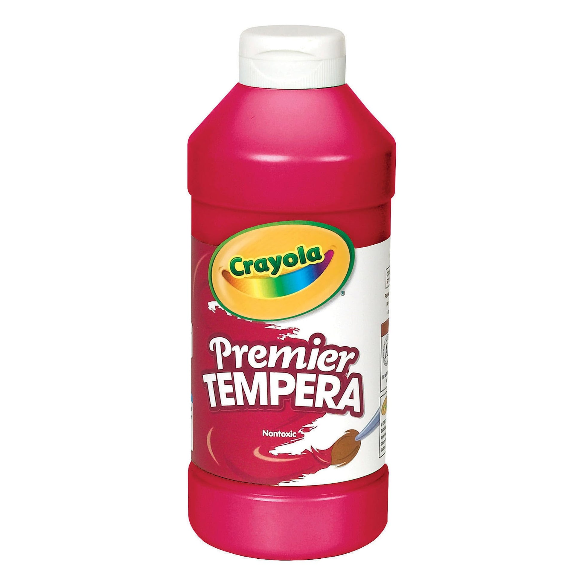 Crayola Premier Tempera Paint For Kids - Red (16oz), Kids Classroom Supplies, Great For Arts & Crafts, Non Toxic, Easy Squeeze B