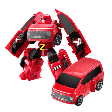 New Tobot, Mini Tobot Z, Youngtoys Transforming Collectible Vehicle To Robot, Heroes Animation Character Toys For Kids 3 And Up Transform Toys Cars, Mini Size 4-Inch