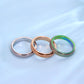 LuckyAmor Anxiety Ring for Women Spinner Ring:4mm Sand Blasted Rotatable Titanium Steel Spinner Band Rings Fidget Rings for Wome