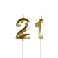21st Birthday Candles,Gold Number 21 &12 Cake Topper for Birthday Decorations Party Decoration