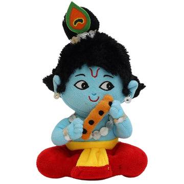 PandaS Box Mantra Chanting Baby Krishna (Small - 23 Cm) | Musical Soft Plush Toy | Best Gift For Infants, Toddlers & Babies