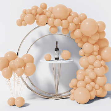 130Pcs Nude Balloons Different Sizes 18'' 12'' 10'' 5'' Balloon Garland Arch Kit Perfect For Birthday Party, Graduation, Baby Sh