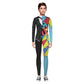 Remimi Halloween Bodysuit Funny Print Zip Up Back Long Sleeve Slim Fit Jumpsuit 9-10 Years