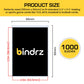 Bindrz 1000 Trading Card Penny Sleeves - 45 Micron Thick - 66 X 92Mm - High Clarity Classic Protectors For Tcg Mtg And Sports Ca
