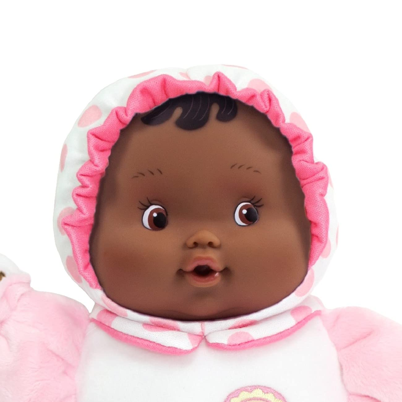 JC Toys Lil Hugs Hispanic Pink Soft Body - Your First Baby Doll - Designed by Berenguer - Ages 0+
