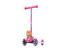 Paw Patrol Skye Kick Scooter For Kids, Self-Balancing 3 Wheeled Light Up Scooter With Extra Wide Anti-Slip Deck, Rear Brake, Lea