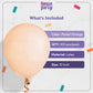 House Of Party 100 Pcs Pastel Orange Balloons - 10 Inch Matte Light Orange Balloons For Graduation, Birthday, Wedding & Easter P