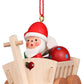 ORNMNT-SANTA IN WAGON EACH