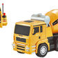 Crackles Remote Control Jumbo Cement Mixer Truck For Kids - Realistic Rc Construction Vehicle With Rotating Drum, Lights, Sound 