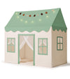 Play Tent With Mat, Star Light Large Kids Playhouse With Windows Easy To Wash, Indoor And Outdoor Play Tent For Kids, Little Dove Toys For Girls, Boys, 47X40X52 (Green Play Tent, Large Size)