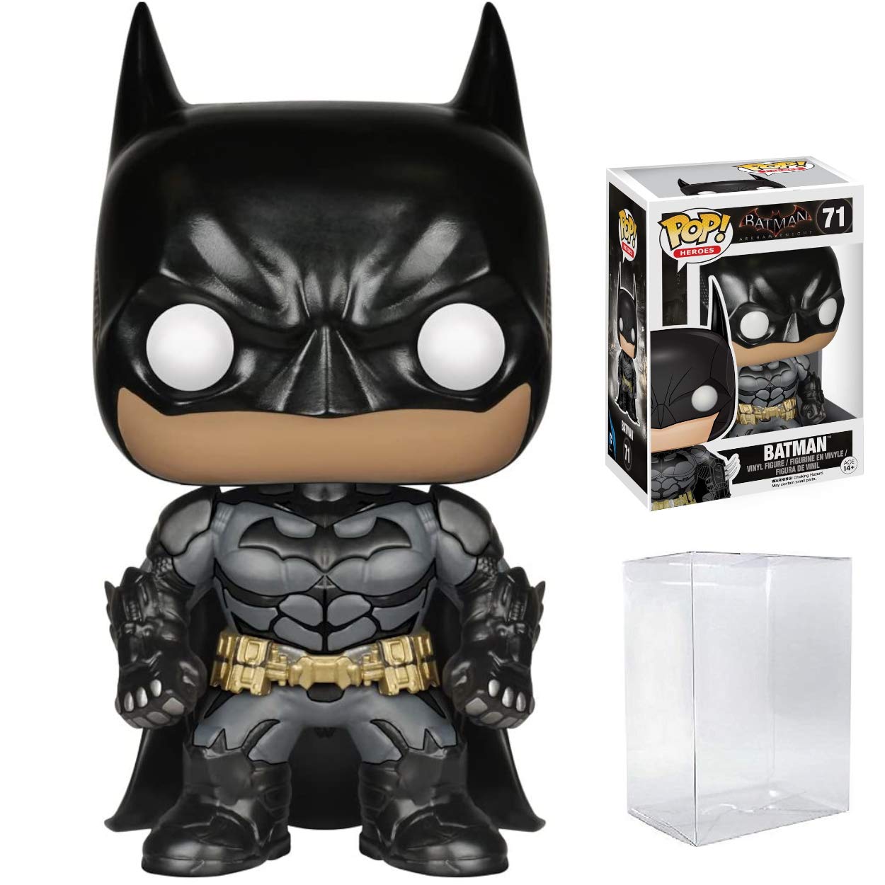 Funko Pop! Heroes: Dc Comics Batman: Arkham Knight - Batman #71 Vinyl Figure (Bundled With Pop Box Protector Case)