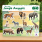 Toykraftt Jungle Animal Puzzles For Kids Age 3 4 5 Years | 4, 5 & 6 Piece Progressive Jigsaw Puzzle Set | Educational Montessori