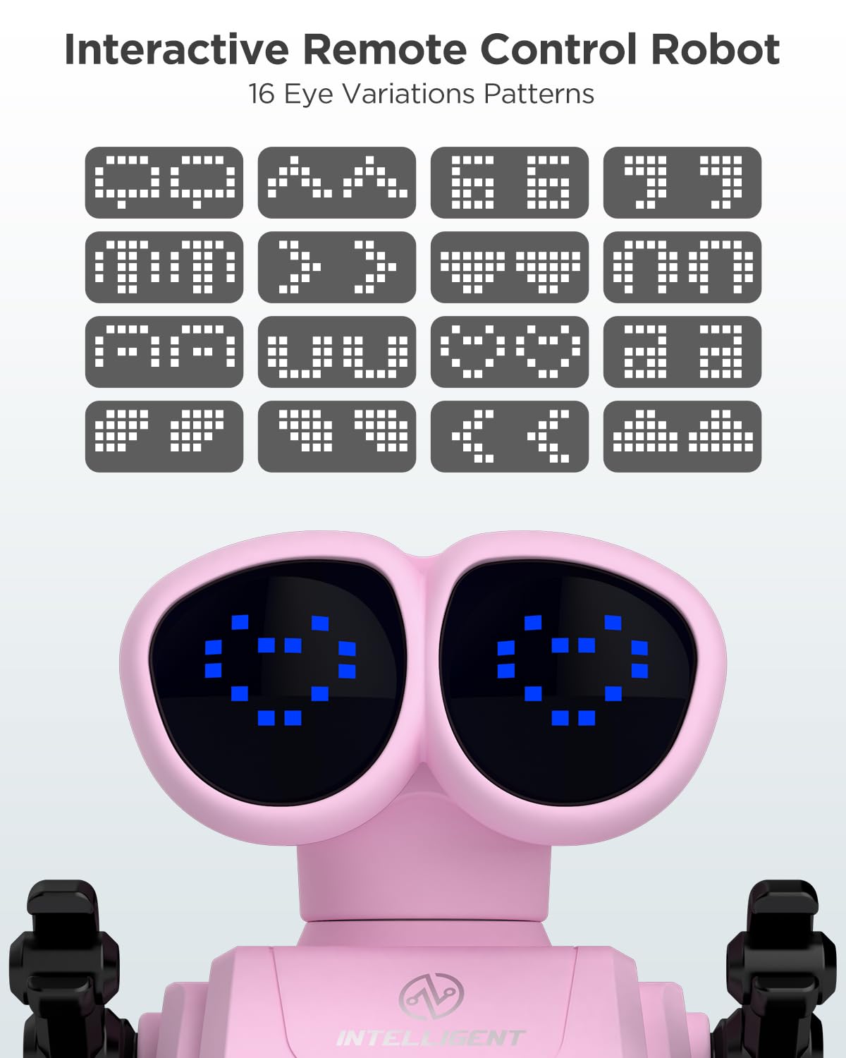 Robot Toys For Kids, Rechargeable Remote Control Robot Toys With Walkie Talkies, Programming, Gesture Sensing, Music, Changeable