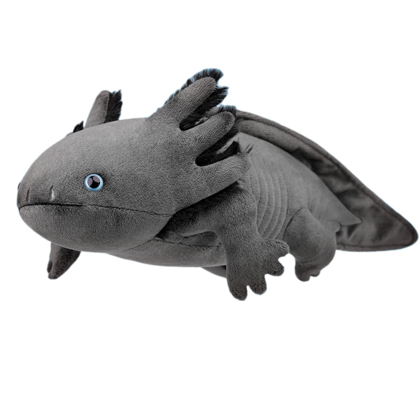 FRANKIEZHOU Giant Axolotl Plush - 31.5" Soft Grey Stuffed Animal, Large Polyester Toy for Boys and Girls